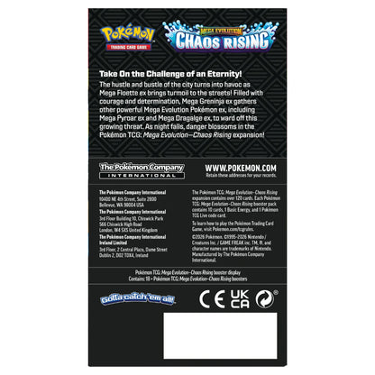 Pokémon Mega Evolution: Chaos Rising — Half Booster Display (18 Packs) [ENG]